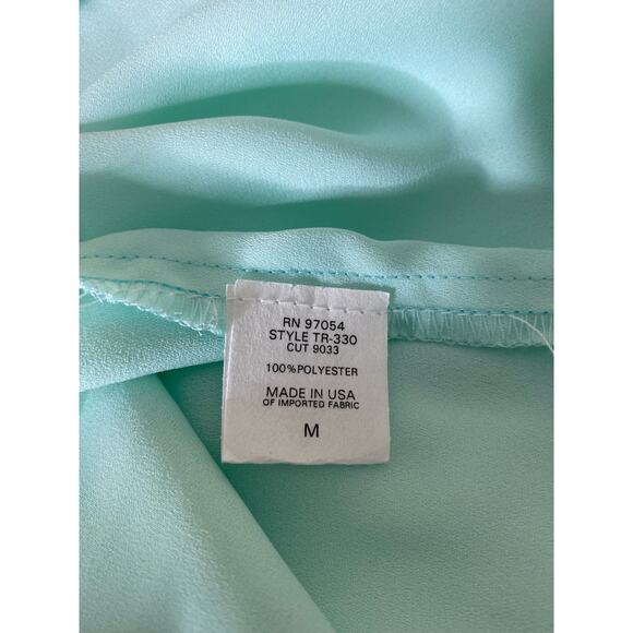 Three Eighty Two Chiffo￼n Green Dress - Picture 5 of 7